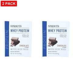 2 Pack – Sprouts Chocolate Whey Protein Packets 0.9 oz