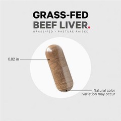 Codeage Grass Fed Beef Liver Supplement 180 Capsules Pasture Raised Non-GMO
