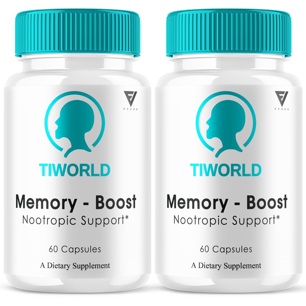 (2 Pack) Tiworld Advanced Memory Support Nootropic Ti World Pills (120 Capsules)