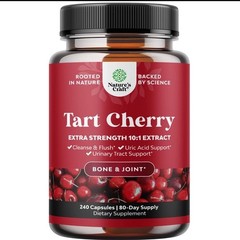 Advanced Tart Cherry Extract Capsules Uric Acid Cleanse and Joint Support 240ct