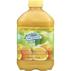 Hormel Thick & Easy Thickened Orange Juice Honey Consistency 46 oz Bottle, 6 Ct