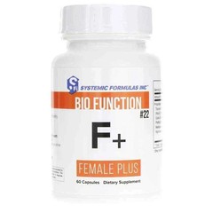 Systemic Formulas Inc Bio Function #22 F+ Female Plus, TWO PACK, Sealed Exp 6/26