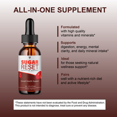 SugarReset Advanced Support, Sugar Reset Liquid Supplement (2oz)