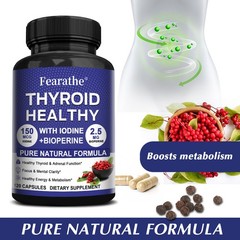 Iodine Alkaloid Supplement Ignite Physical Vitality Enhance Energy 120 Capsules