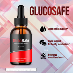 (5 Pack) Gluco Safe Blood Support Drops GlucoSafe Vitamin Supplement 150 Serving