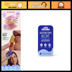 Digestive Support Quick Melt Strips – Fast-Dissolving Bloat Relief with Mint & F