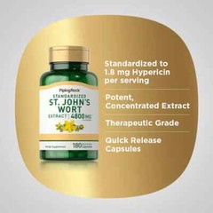 Standardized St. John&rsquo;s Wort Extract | 4800mg/serving, 90 servings | Piping Rock