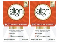 Align Probiotic 24/7 Digestive Support Bloating Gas Help for Women & Men 2 Packs