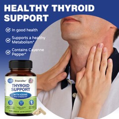 Advanced Thyroid Support Supplement with Iodine Capsules Free Shipping