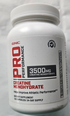 GNC Pro Performance Creatine Monohydrate 3500mg 120 Capsules Exp 11/2027 24 Day
