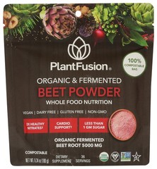 Plantfusion Organic Fermented Beet Root Powder Supplement 1 Pack