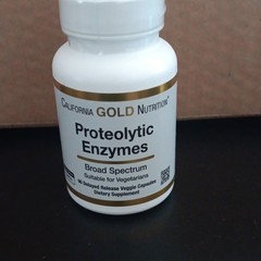California Gold Nutrition Proteolytic Enzymes Broad Spectrum 90 Veg Caps