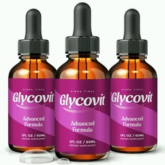 Glycovit Drops, Liquid Supplement for Blood Support & Metabolic Balance – 3 Pack