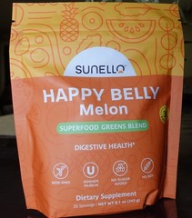 Sunello Happy Belly Melon Digestive Superfood Greens Blend 30 Day Supply 09/27