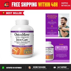 Natural Factors OsteoMove Joint Care Tablets, 120 Count, Non-GMO