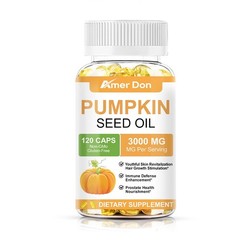 Pumpkin Seed Oil Saw Palmetto 3000mg Softgels Cold Press Virgin Oil Phytosterols