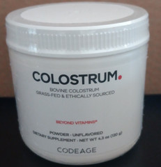 Codeage Grass Fed Bovine Colostrum Powder Unflavored Dietary Supplement 4.3 oz