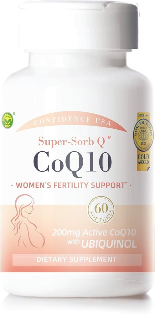 Confidence USA Super-Sorb Q CoQ10 60 Softgels – Ubiquinol with PQQ & Antioxidant