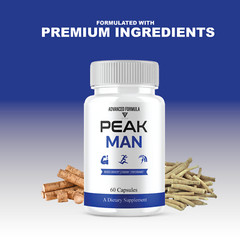 (3 Pack) Peak Man Advanced Performance, PeakMan Maximum Strength (180 Capsules)