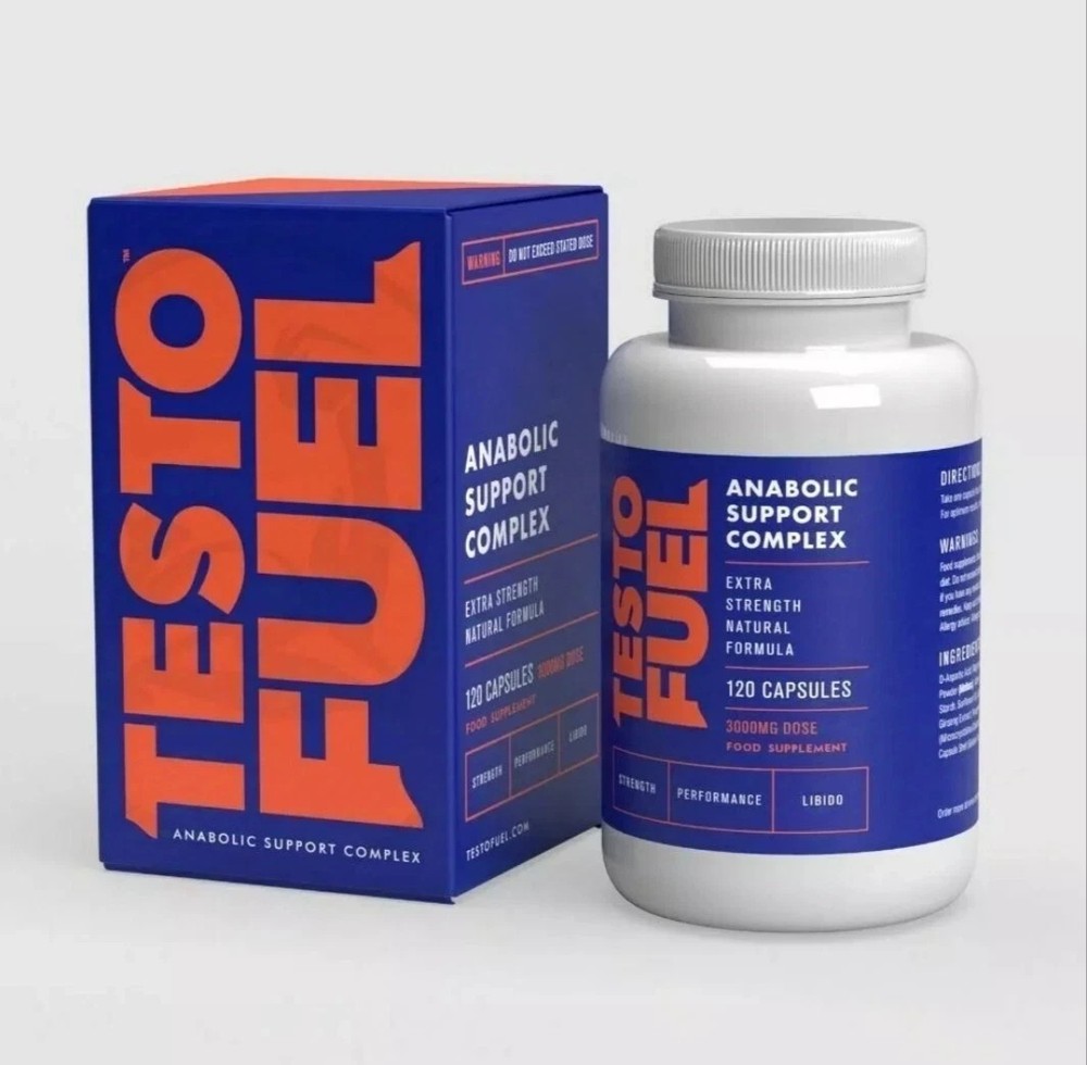 TestoFuel Anabolic Support Complex Testosterone Booster – 120 Capsules