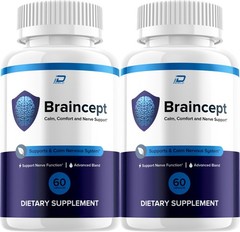 (2 Pack) Braincept Supplement Capsules – Brain Cept Natural Blend Memory Focus