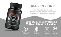 Steel Power Advanced Performance Supplement, Steel Power (60 Capsules)