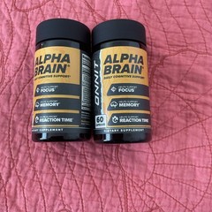 (2PACK) Onnit Alpha Brain Memory Support Cognitive Health Focus 60 Cap 08/27