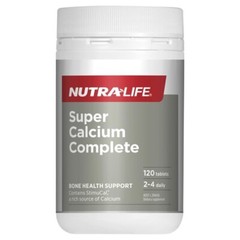 [NUTRA-LIFE] Nutralife Super Calcium Complete 120 Tablets Bone Health 11/2026