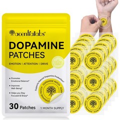 ACENTIALLABS Dopamine Support Patches | Mood, Focus & Mental Clarity | 30 Cts