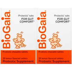 BioGaia, (2 Pack) Probiotic Supplement, Lemon Flavored, 30 Chewable Tablets
