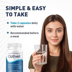 Optivell Eye Vision Support Supplement Capsules Lutein Zeaxanthin 5 Pack 300Ct