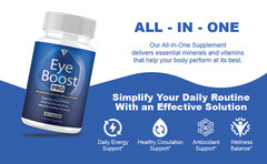 (2 Pack) Eye Boost Pro Maximum Strength, EyeBoost Supplement (120 Capsules)