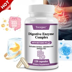 Digestive Enzyme Complex Gas, Constipation & Bloating Relief, Gut Health