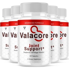 (5 Pack) Valacore Joint Support, Valacore Mobility Formula (300 Capsules)