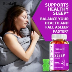 Sleep Gummies 60 count Fall Asleep Fast and Stay Asleep, Sleeping Aid Gummy