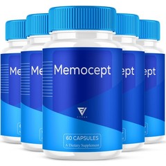 (5 Pack) Memocept Advanced Brain Support, Memocept Supplement (300 Capsules)