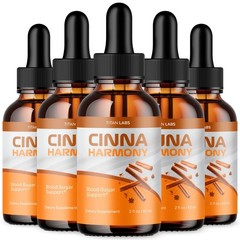 (5 Pack) Cinna Harmony Blood Support Drops CinnaHarmony Supplement 300 Servings