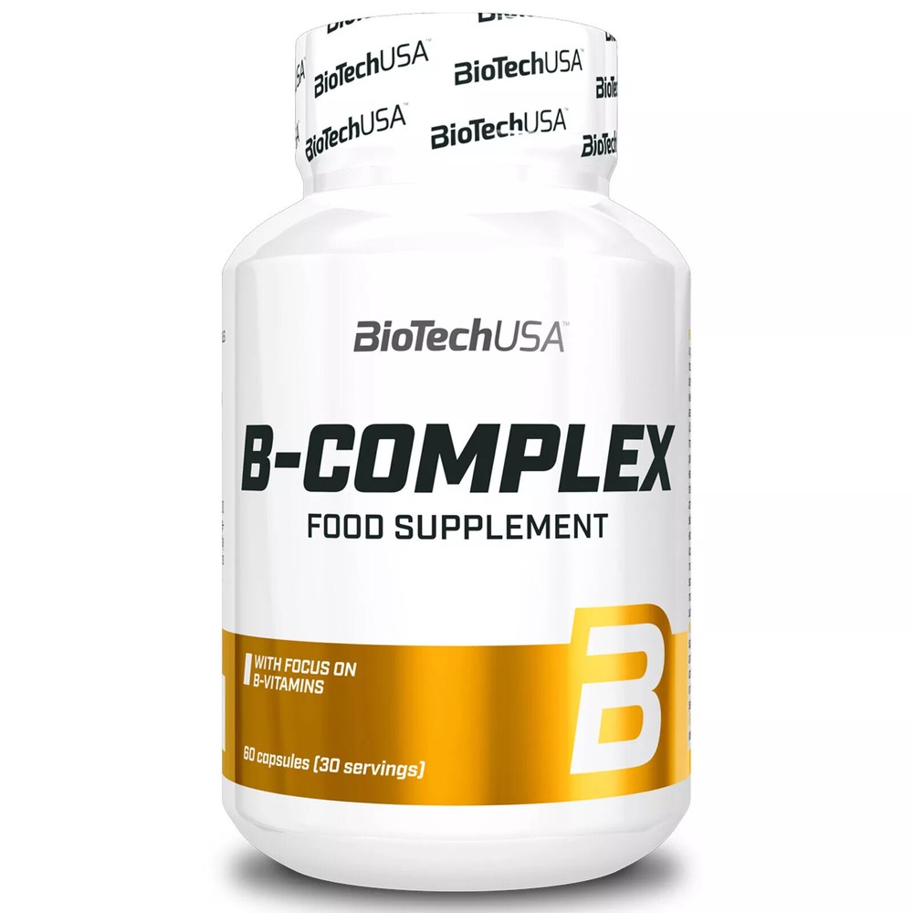 B-COMPLEX 60-240 capsules – 12 vitamins 4 minerals 3 herbs Gluten & Lactose free