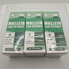 3 Pack – Elevate Life Mullein Leaf Extract Dietary Supplement Organic 4 Fl Oz