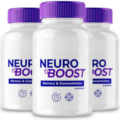 (3 Pack) Neuro Boost Brain Supplement Pills for Memory and Focus (180 Capsules)