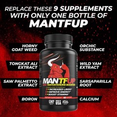 Dynamism Labs – ManTFup 🔥 💪🏼 Testosterone Booster, 📈 Gluten Free, 🌱 Non-GMO