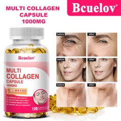 Multi Collagen Peptides Capsules-Hydrolyzed Protein Peptides (Type I,II,III,V,X)