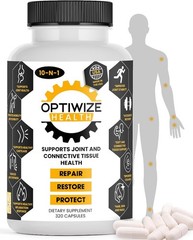 OptiWize 10-N-1 Joint Support 320 Count (Pack of 1), White, Yellow, & Black