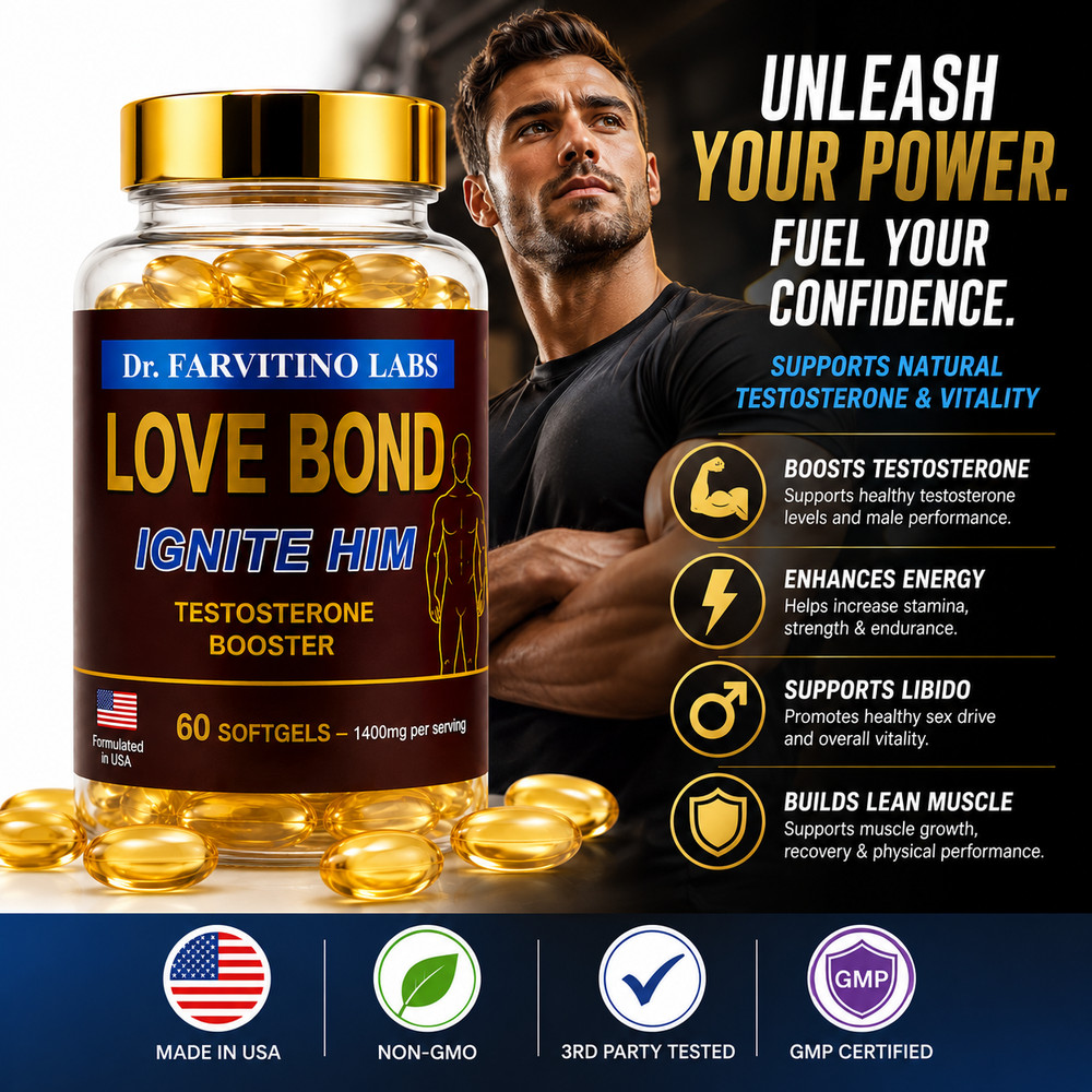 Ignite Him™ Testosterone Booster for Men | Energy, Stamina, Performance & Desire