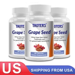 Grape Seed Extract 100 mg – Supports Smooth and Elastic Skin 60 Capsules