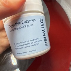Zenwise Digestive Enzymes Digestive Support Amylase Protease 60 Capsules
