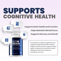 (2 Pack) Bio Brain Supplement Capsules – BioBrain Natural Blend Memory Focus