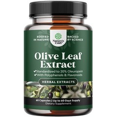 Potent Olive Leaf Extract Capsules – High Strength Antioxidant Supplement