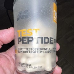MuscleTech Test Peptide T Testosterone Booster Men&rsquo;s Health Capsules 56 ct Milk