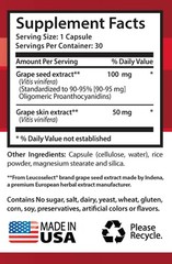 grape capsules – Grape Seed Extract 150mg – blood pressure regulator 1 Bottle